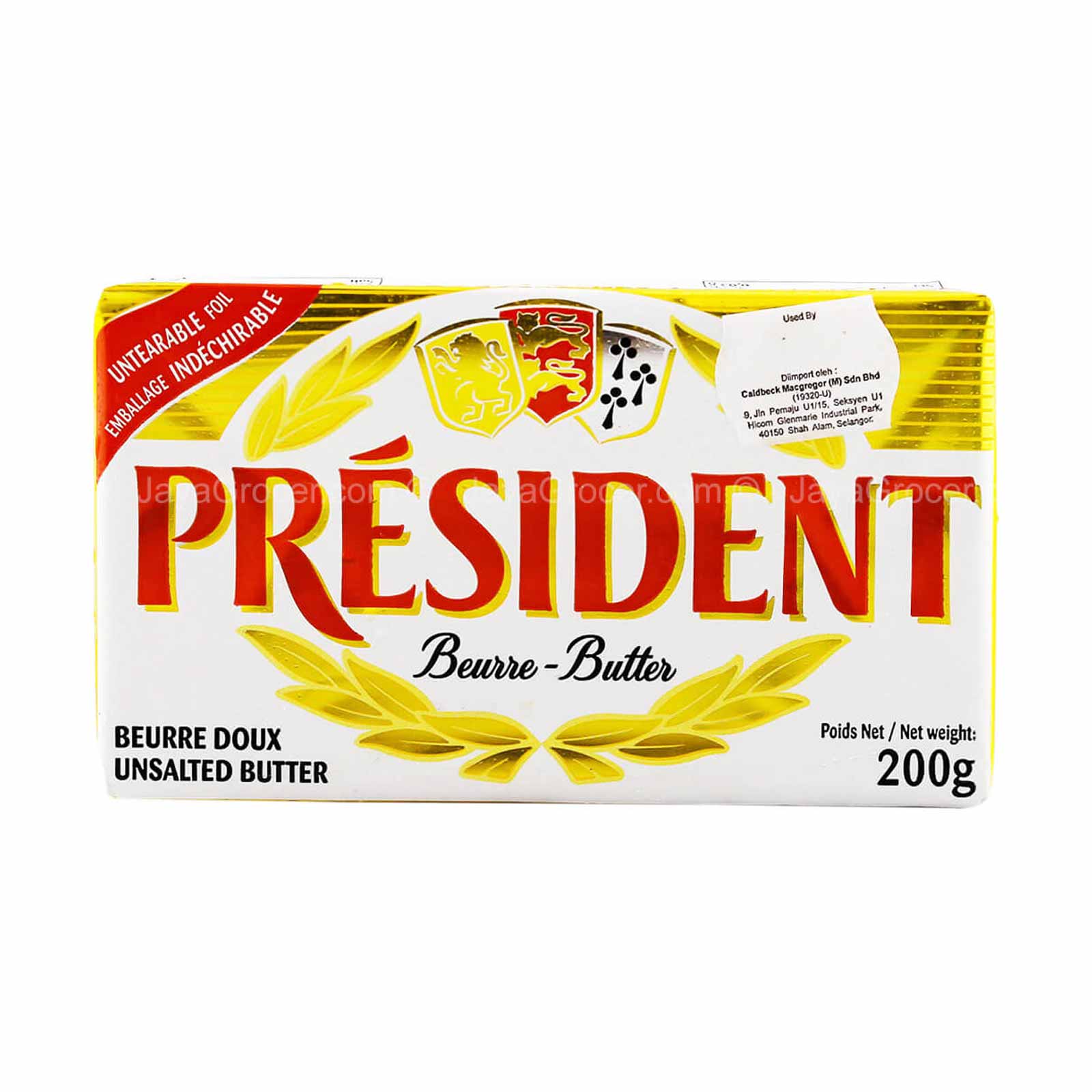 PRESIDENT Butter Unsalted 250GM