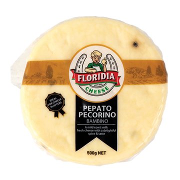 FLORIDIA Fresh Pecorino Bambino Pepato Cheese 500GM
