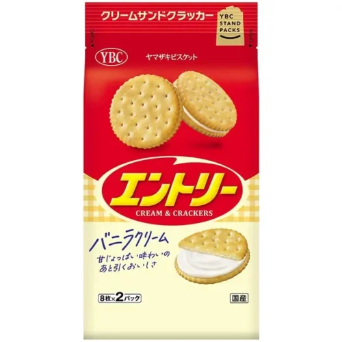 YBC Vanilla Cream Crackers 16P 131.6GM