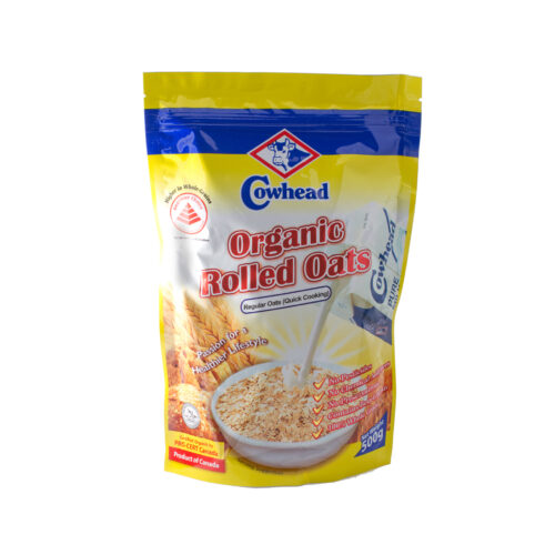 COWHEAD Organic Quick Cooking Rolled Oat 500GM