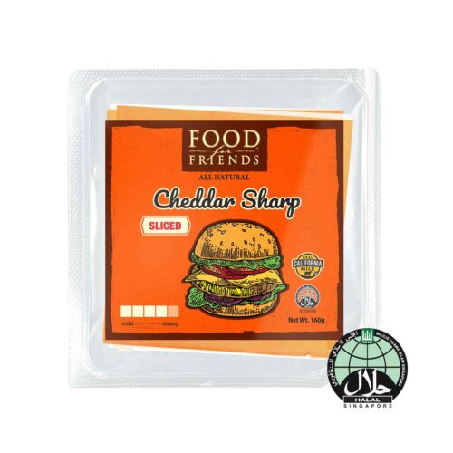 FOOD FOR FRIENDS Cheddar Sharp Sliced 160GM