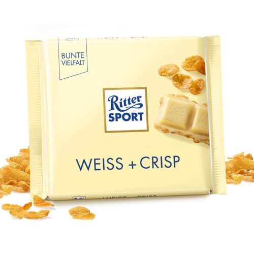 RITTER SPORT White Choco Crisp 100gm
