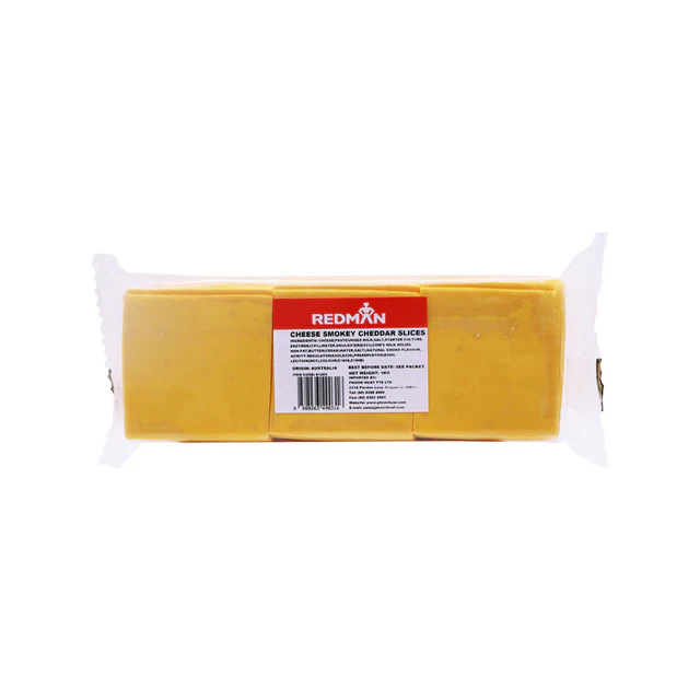 REDMAN Smokey Burger Processed Cheddar Slices 1KG