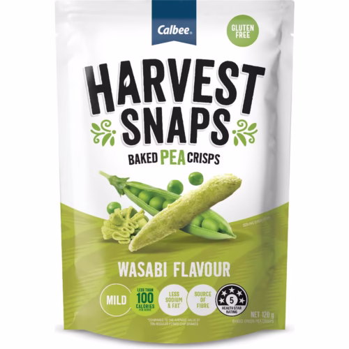 CALBEE Harvest Snaps Wasabi Baked Peas 93GM