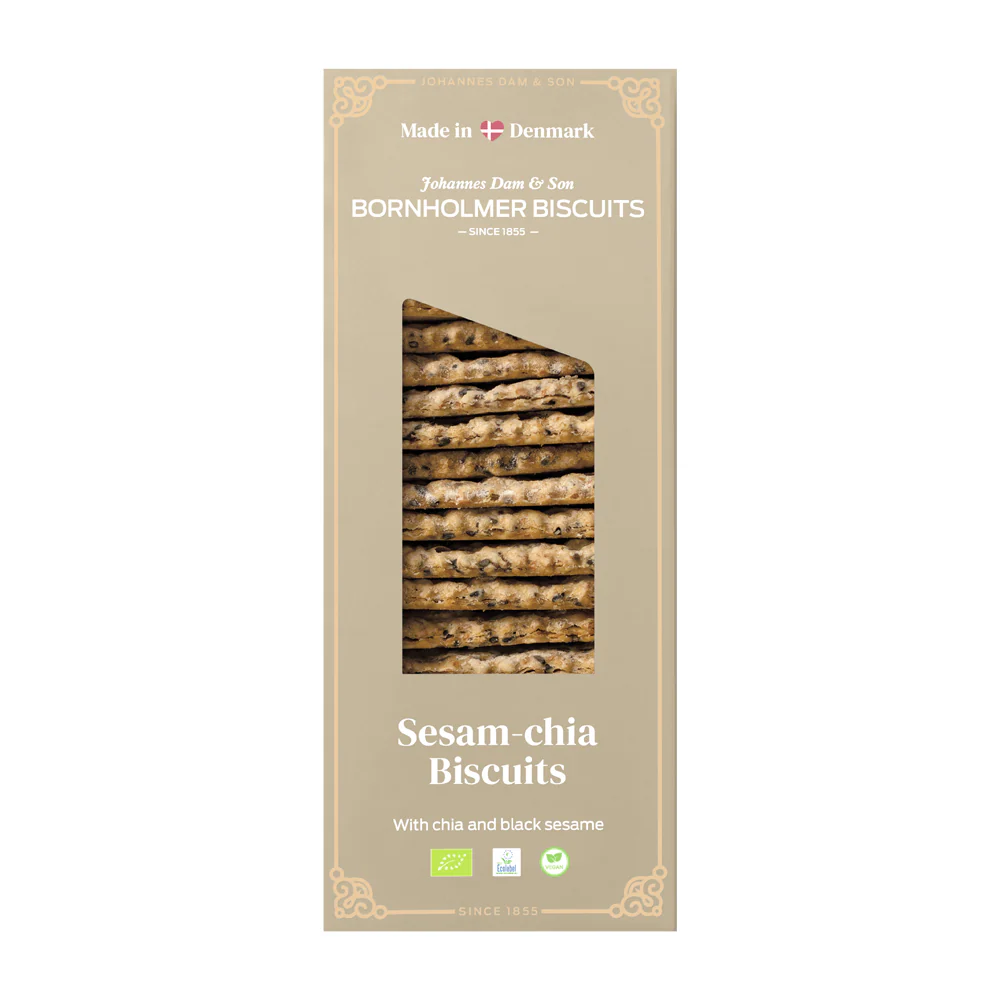 JOHANNES DAM & SON Sesame Chia Biscuits 175gm