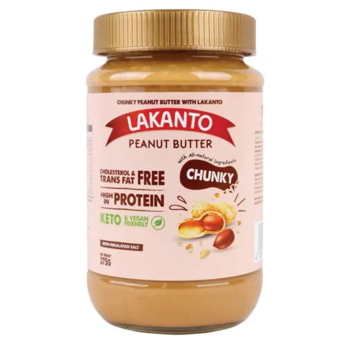 LAKANTO Peanut Butter Chunky Spread 375GM