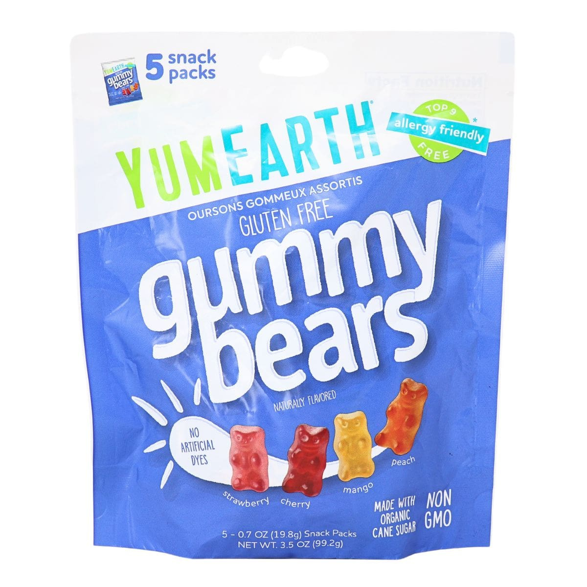 YUMMY EARTH Organic Gummies Bears 5S 99.2GM