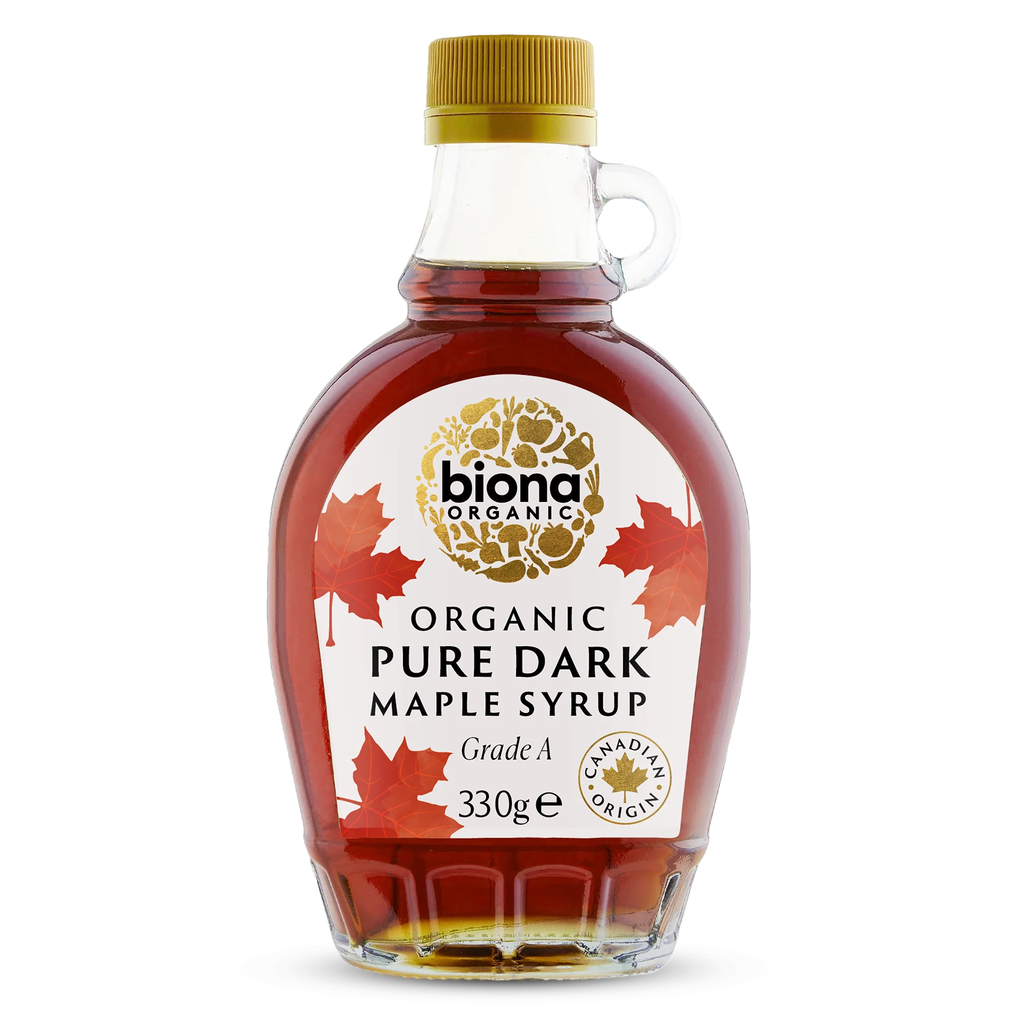 BIONA Organic Pure Dark Maple Syrup Grade A 330GM