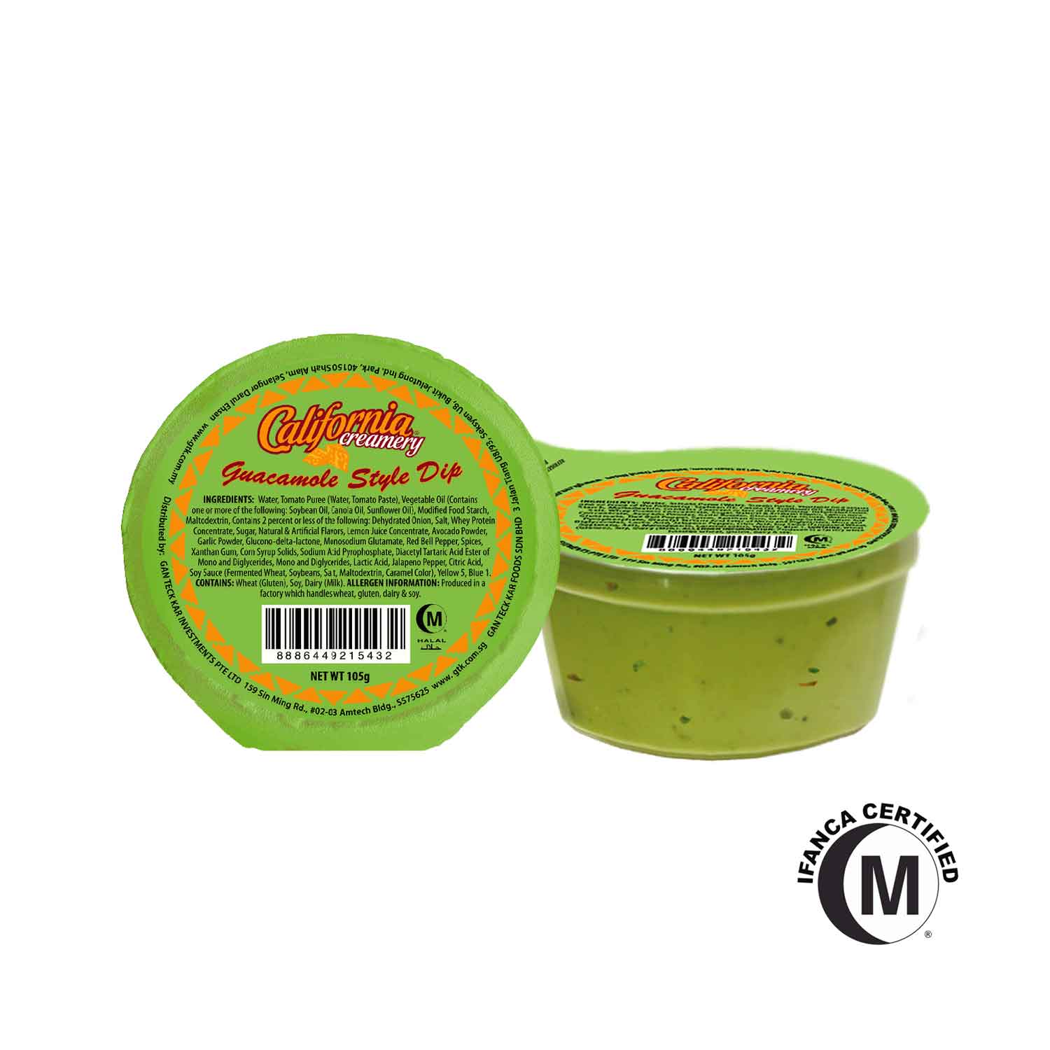 CALIFORNIA Guacamole Style Dip 105GM