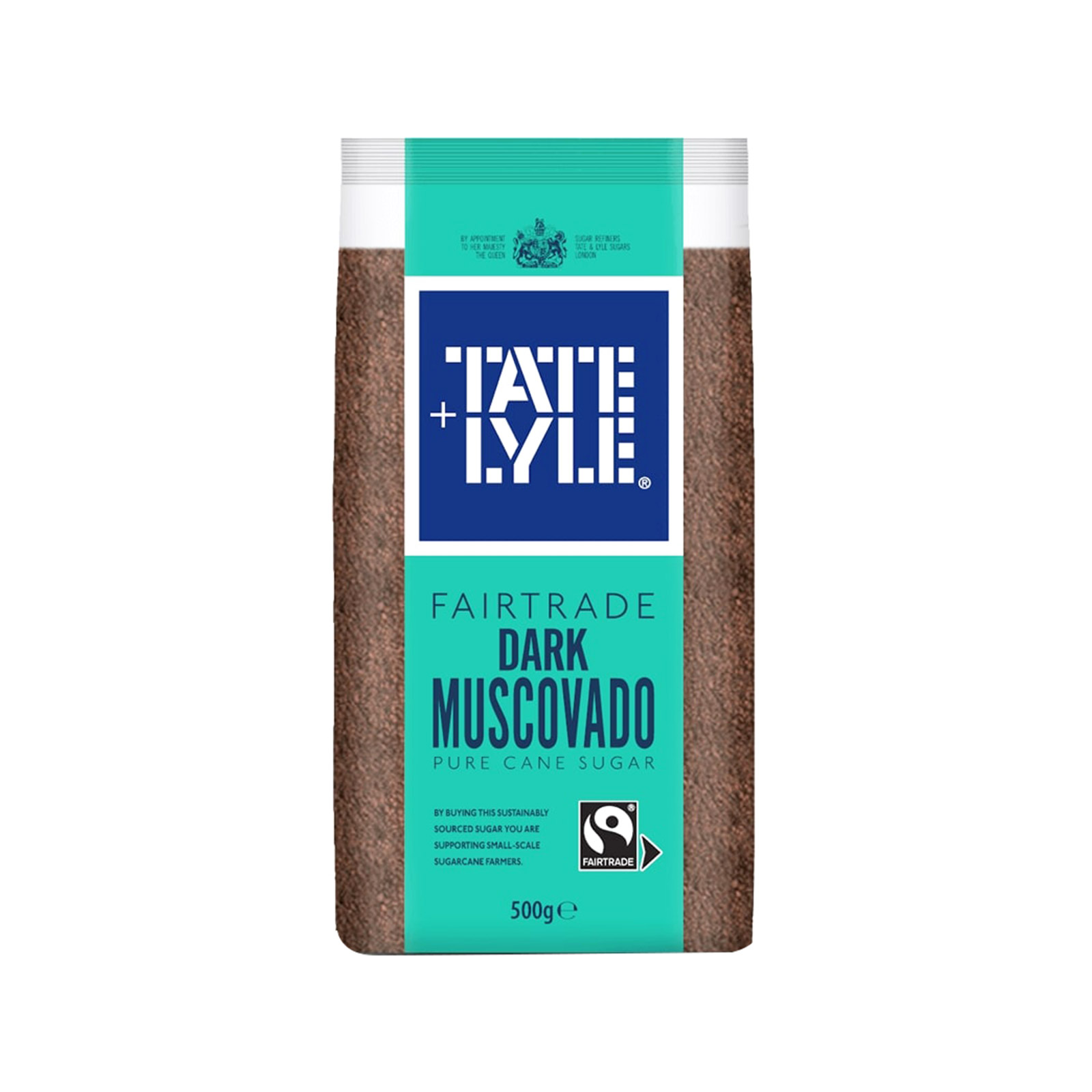TATE LYLE Fairtrade Dark Muscovado Cane Sugar 500GM