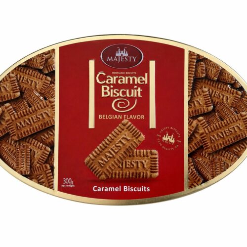 MAJESTY Caramel Biscuit Belgian Flavor 300GM