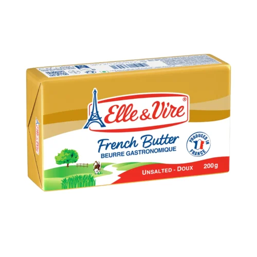 ELLE & VIRE French Butter Unsalted 82% Fat 200GM