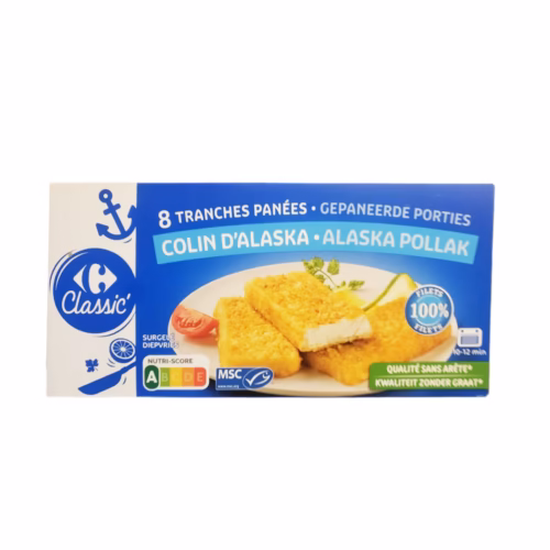 CARREFOUR Breaded Alaska Pollak Sticks 450GM