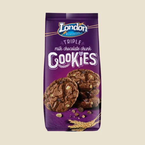LONDON Triple Milk Chocolate Chunk Cookies 160GM