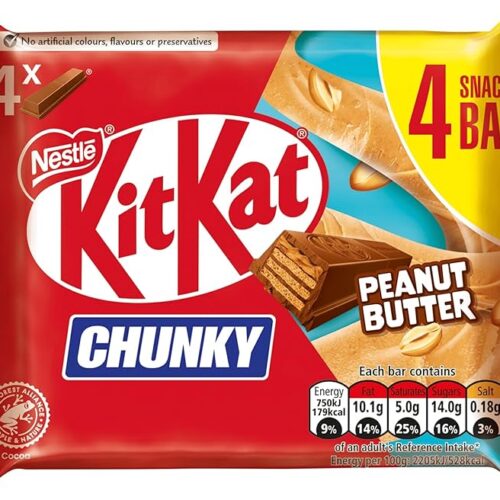 NESTLE'S Kitkat Chunky Peanut Butter Chocolate 4S 134GM